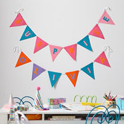 Print Neatly Pennant Garland
