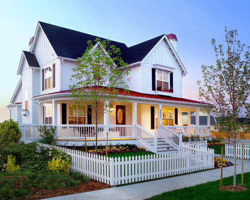 Farmhouse Front Porch Home Design Ideas, Pictures, Remodel and Decor