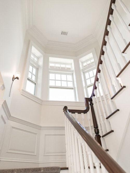 Dogleg Staircase Home Design Ideas, Pictures, Remodel and Decor