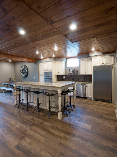 Large Country Home Bar Design Ideas, Renovations & Photos