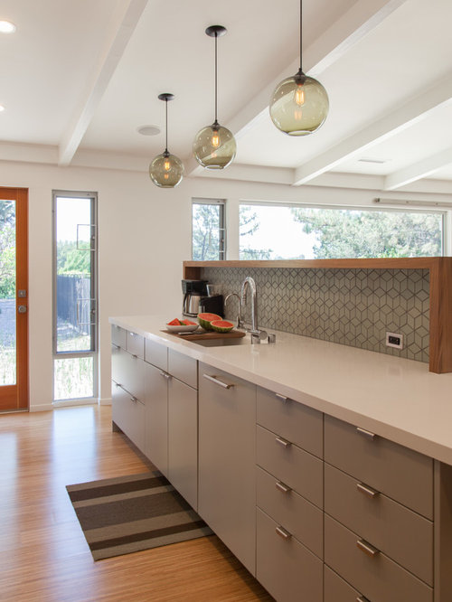 Midcentury Galley Kitchen Design Ideas, Renovations & Photos