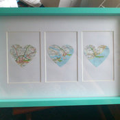 Personalised Map Gift by Holdsworth's Handmade Gifts