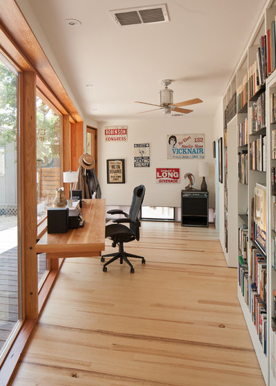 Contemporary Home Office & Library by Murray Legge Architecture