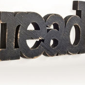Read Sign Made From Recycled Wood by Oh Dier