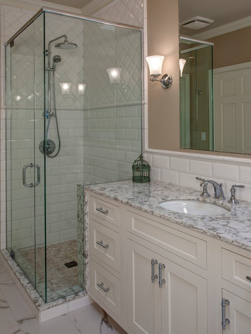 Quartz Shower Curb Home Design Ideas, Pictures, Remodel and Decor