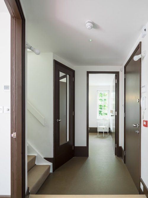 Hallway and Landing Design Ideas, Renovations & Photos with Lino Flooring