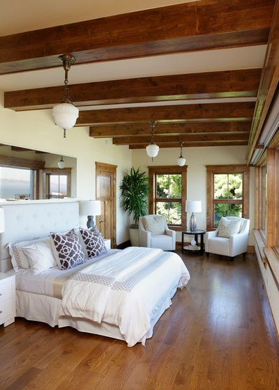 Tropical Bedroom by Tulip Hardwood Floors