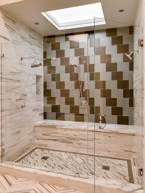 Brown Shower Tile Home Design Ideas, Pictures, Remodel and Decor
