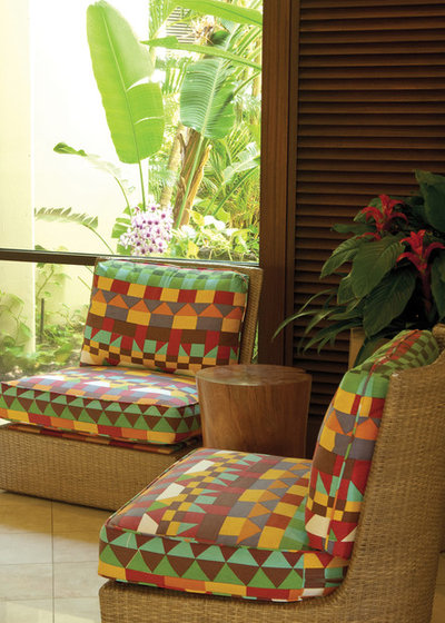 Tropical Porch by Philpotts Interiors