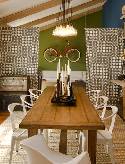 Eclectic Dining Room by Mackenzie Collier Interiors
