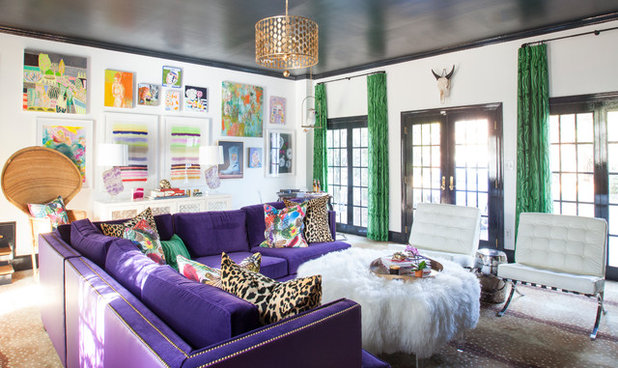 Eclectic Family Room by Holly Phillips @ The English Room