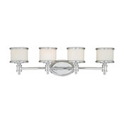 Vaxel Lighting W0149 Carlisle 4-Light Vanity, Chrome