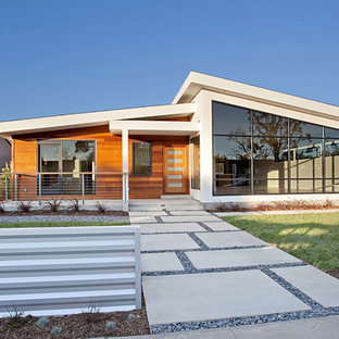 Beautiful Contemporary One Story Exterior Home Pictures Ideas Houzz