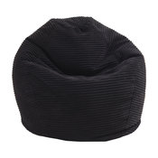 Junior Corduroy Bean Bag, Black