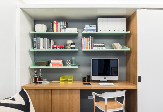 Contemporary Home Office by Michael K Chen Architecture