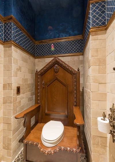 Traditional Powder Room by DSI-designs
