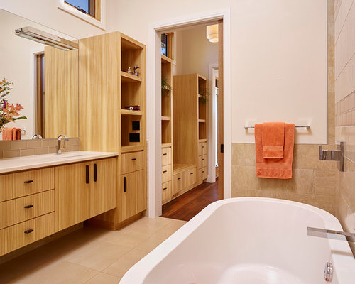 Calgary Bathroom Design Ideas, Renovations amp; Photos with Open Cabinets