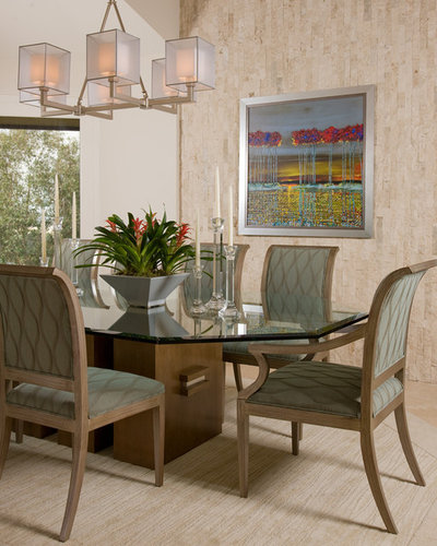 Contemporary Dining Room by Alpha Design Group