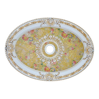 Artistry Lighting Oval X Antique White Ceiling Medallion