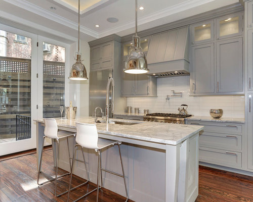 Grey Cabinets White Countertops Home Design Ideas ...
