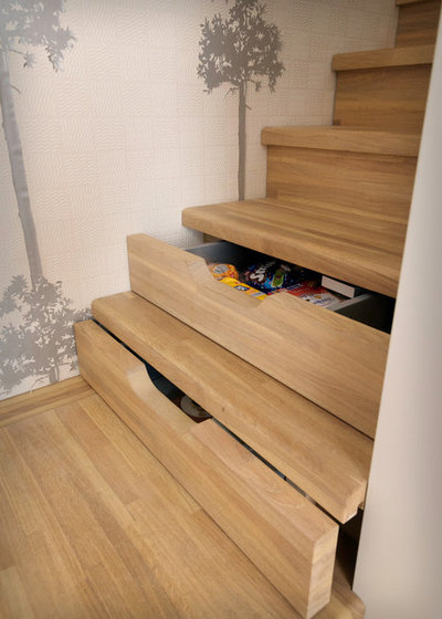 Contemporary Family & Games Room by Codes Intérieurs