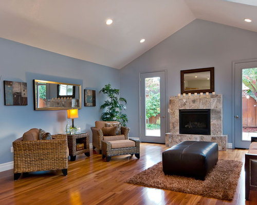 cornflower blue living room