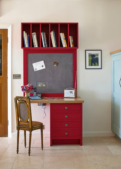 Country Home Office & Library by Figura Kitchens & Interiors