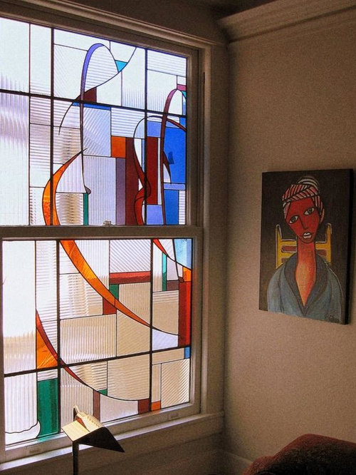 Modern Stained Glass Window Home Design, Photos & Decor Ideas