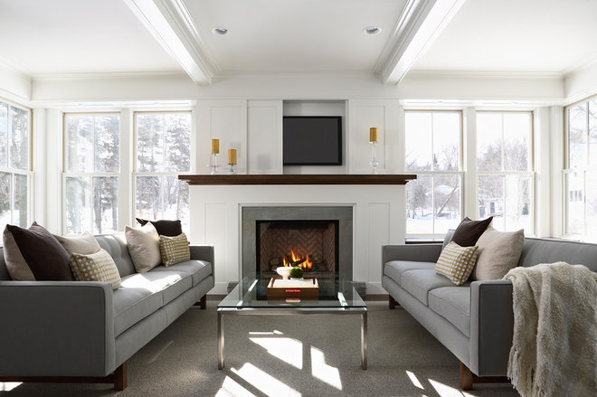 Contemporary Living Room by DiGiacomo Homes & Renovation