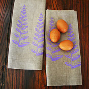 Lilac Fern Tea Towel By Pony And Poppy
