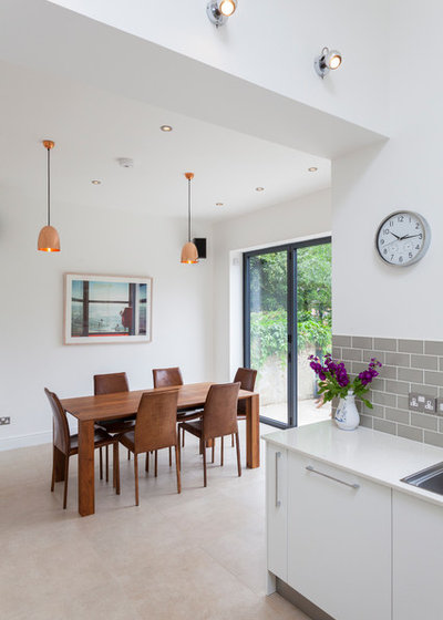 Contemporary Dining Room by Design Squared Ltd