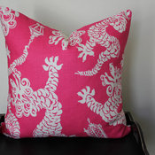 Tail Lights, Daiquiri Lilly Pulitzer for Lee Jofa Cushion Cover by Aurelia