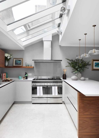 Contemporary Kitchen Notting Hill, mid-century refurbishment