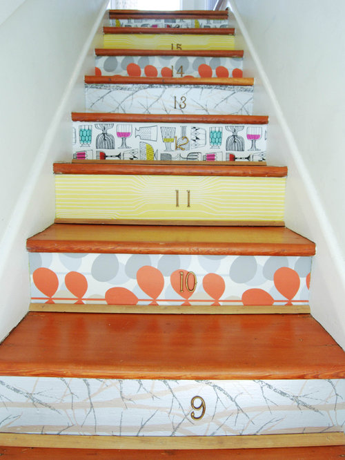 Decorating Stair Risers Home Design Ideas, Pictures, Remodel and Decor