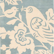 Thomas Paul Robin Powder Cream Tufted Wool Pile Rug