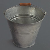 Bucket With Wooden Handle