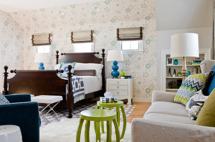 Transitional Bedroom by Rachel Reider Interiors