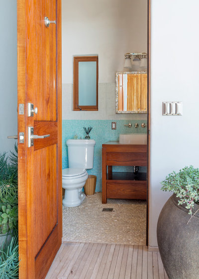 Tropical Bathroom by Carolyn Reyes
