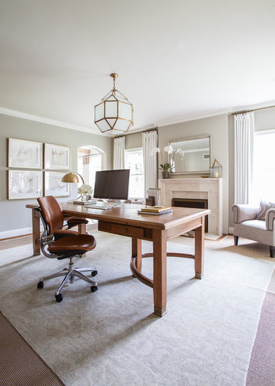 Traditional Home Office by Marie Flanigan Interiors