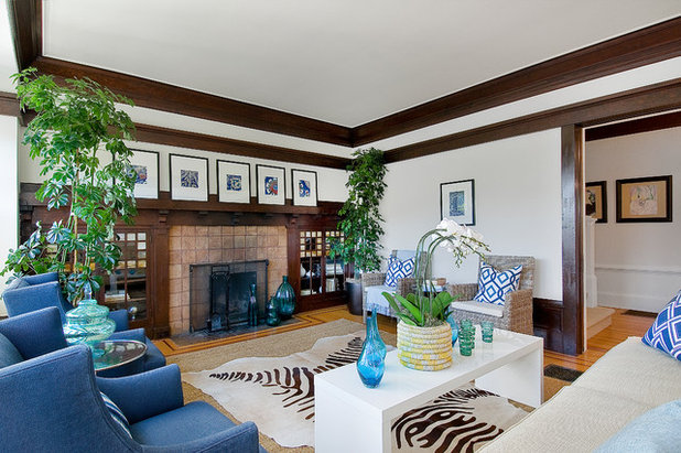 Traditional Living Room by Tamara Mack Design