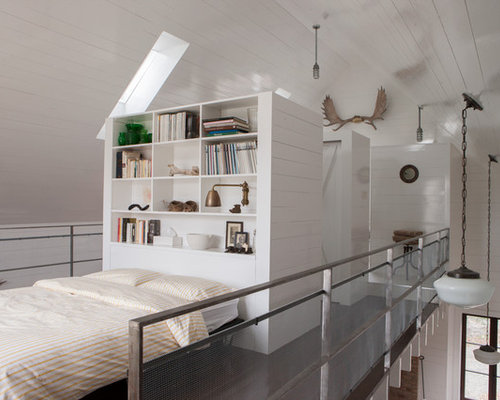 A-Frame Loft Bedroom Home Design Ideas, Pictures, Remodel and Decor