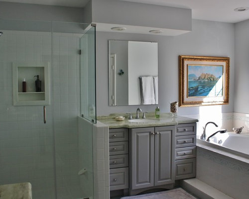 Bathroom - Kraftmaid Marquette Door Style & Maple Pebble Grey