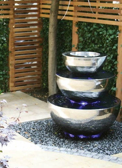 Contemporary Outdoor Fountains And Ponds by David Harber