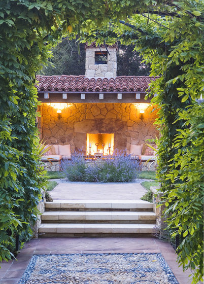 Mediterranean Patio by Lori Smyth Design