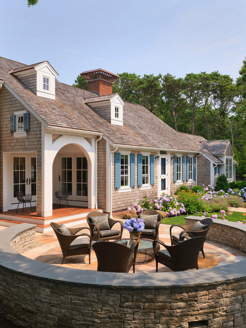 Stone Knee Wall Home Design Ideas, Pictures, Remodel and Decor