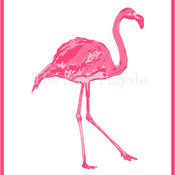 Palm Beach Chic Coral Flamingo by The Pink Pagoda