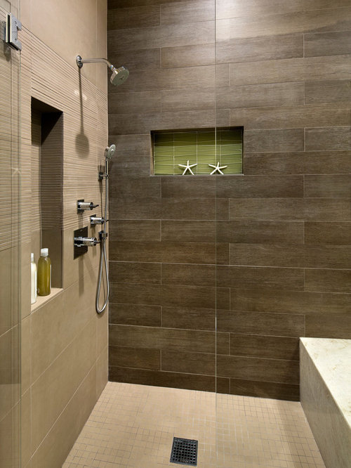 Wood Tile Shower Home Design Ideas, Pictures, Remodel and ...