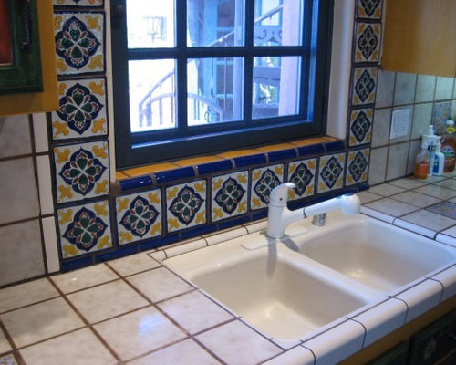 Tile Around Kitchen Window Home Design Ideas Pictures Remodel And Decor