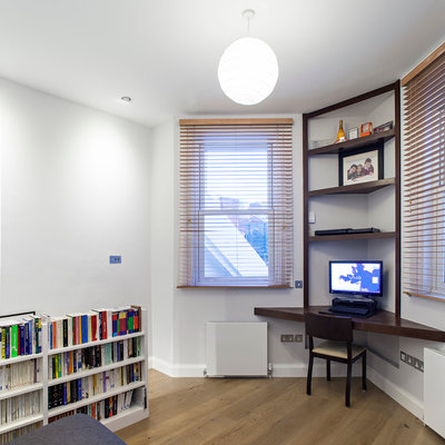 Contemporary Home Office & Library by Maxwell & Company Architects