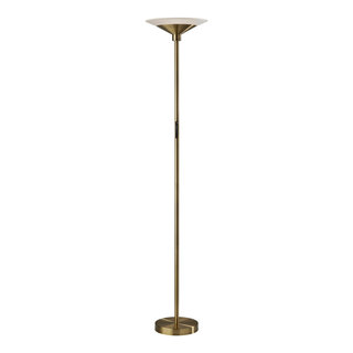 Solar Led Torchiere Black Modern Floor Lamps By Adesso Houzz